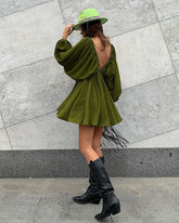 Dress with puff sleeves "Maylia"